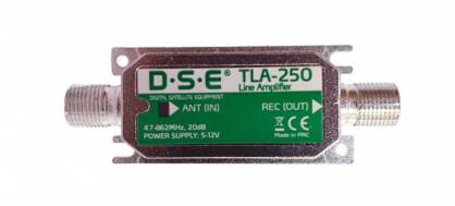 wzmacniacz liniowy DVB-T DSE TLA-250 20dB 5/12V