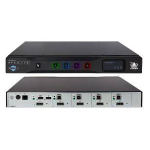 AdderView AVS-4114 Secure  4-port DP/HDMI 4K/60 SINGLE HEAD